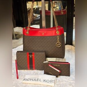 Susan chain shoulder bag bundle (3/4) set